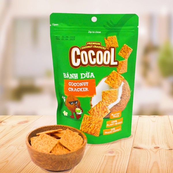 喜詮生技股份有限公司_無麩質【COCOOL】迷你椰子脆米餅-原味 80g/袋