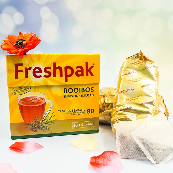 喜詮生技股份有限公司_【Freshpak】 南非國寶茶(博士茶) RooibosTea 茶包-新包裝 /80入X12盒/箱