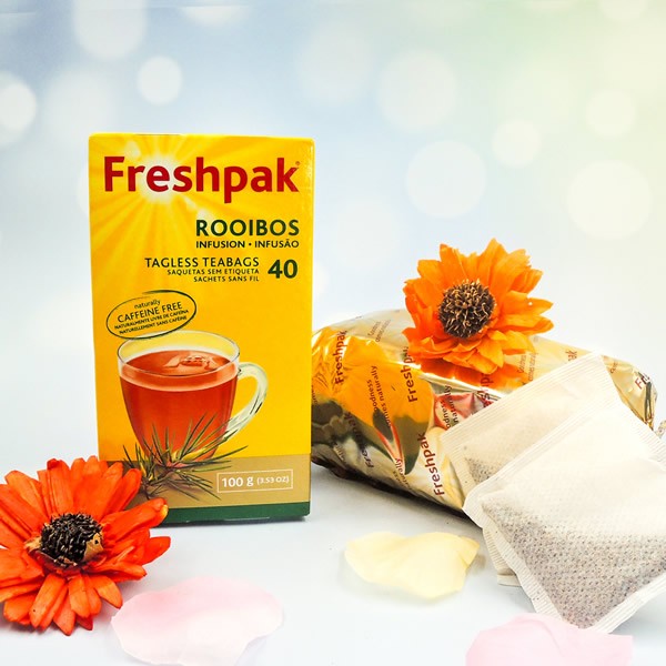 喜詮生技股份有限公司_【Freshpak】南非國寶茶(博士茶) RooibosTea 茶包-新包裝/40入X12盒/箱