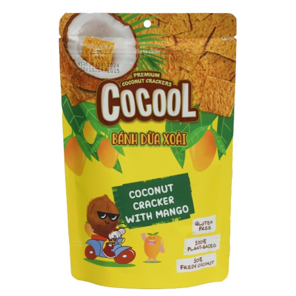 喜詮生技股份有限公司_【COCOOL】迷你椰子脆米餅-芒果 80g/袋